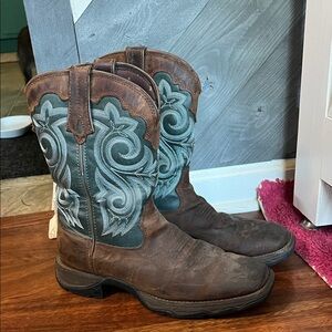 Durango Women's Brown and Evergreen Boots